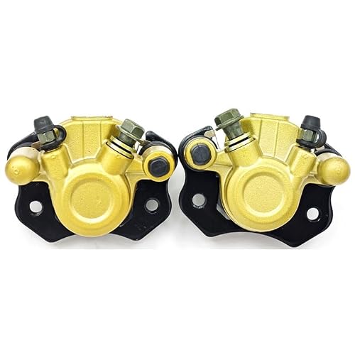 PMAGSYQ Forward Brake Pump Brake Pump Fit for 50 70 90 110 125 150cc Quad Master Cylinder Caliper Universal Disc Brakes Calipers Lower Pump(Left Right Yellow)