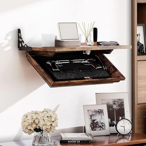 Estante de madera con trampilla secreta ideal para decorar y proteger 3