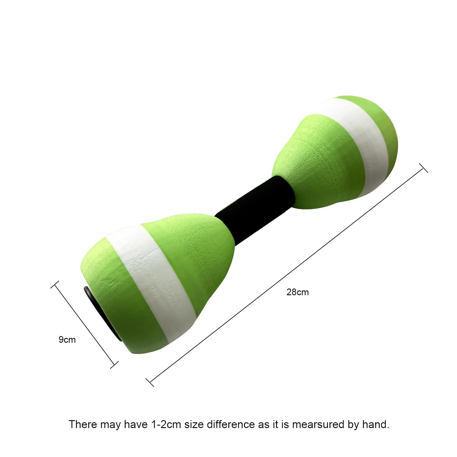 New Water Aerobic Exercise Foam Dumbbells Pool Resistance 1 Pair, Water Fitness Exercises Equipment for Women Senior Weight Loss