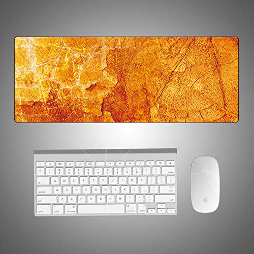 Preisvergleich Produktbild Kreative Marmormausunterlage bunter Computertischmatten-Mausunterlagen-super großer Karikaturrückstandsbürogelbmarmor