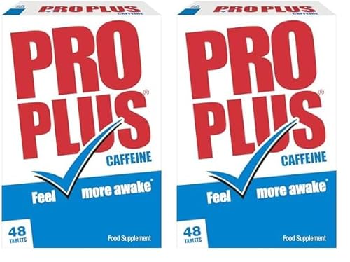 PRO PLUS 48 Tablets - Caffeine Tablets - Sugar Free (Pack of 2)