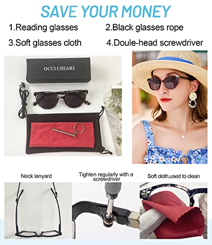 Occi Chiari Womens Sunglass Reading Glasses 2.0 Sun Readers With Magnification Outdoor Uv400(1.0 1.25 1.5 1.75 2.0 2.25 2.5 2.75 3.0 3.5) #TOP5
