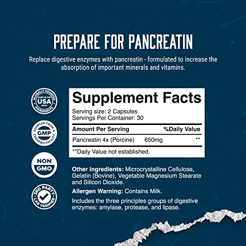 Gut Health Digestive Enzyme Supplements - Pure Digestive Enzymes For Digestion Constipation Relief - Pancreatin Digestive Enzymes For Digestive Health #TOP2