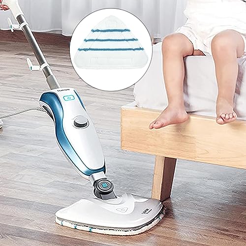 Ersatztücher Dampfreiniger Bodentücher Dampfbesen Pad - 2 Stück Dampfbesen Ersatzpads mit Dreieckigem Ersatztücher Dampfbesen Mop Pads Ersatztücher langlebig für Dampfreiniger Zubehör