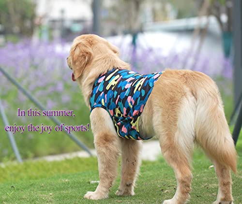 Uadonile Dog Cooling Shirts,Wettable For A Cool Experience,Dog Sunscreen,Air-Mesh Fabric Dog Uv Shirt,Quick Dry Dog Shirt,For Beach Seaside,Small Medium Large Breed,Good Gifts For Girl Boy Dog,2Pack #TOP6