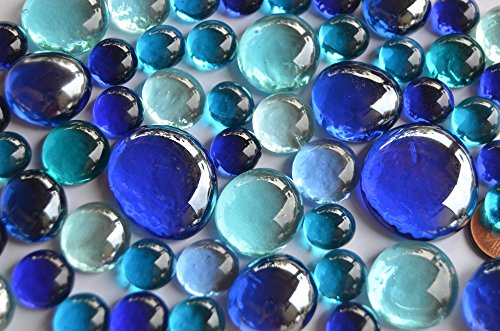 118g. Vidrio bastoncillos Blaumix, 4 varios tamaños 1-3cm piedras decorativas aprox 52 pcs