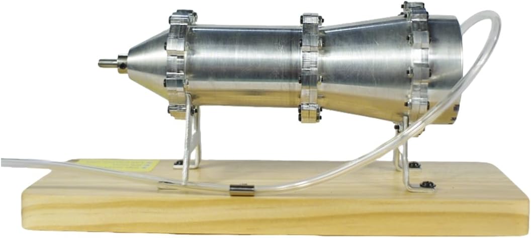 Steam Engine Model Kit that Works, Centrifugal External Combustion Motor Metal STEM Education Thermal Engineering Display Model Power Experiment for Adults Hobbyists
