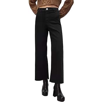 Supgoreou Women's Wide Leg Jeans High Waisted Stretchy