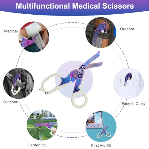 Image of 6-in-1 Heavy-Duty Emergency trauma shears|Folding Emergency Shears| | Multifunctional Life-Saving Tool|Suitable for Emergency Rescue|Outdoor Exploration|DIY Construction and Maintenance|