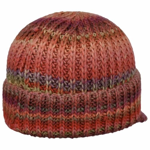 LIERYS Viliona Strick-Schirmmütze 50% Schurwolle Damen Made in Germany Winter Bordeaux One Size – Bild 3