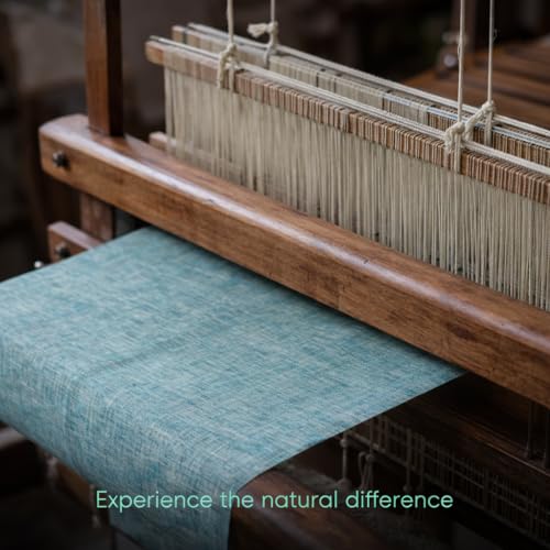 Image of Unstitched Cotton Fabric for Men and Women - Light Weight Trending Self Pattern Khadi Cotton Fabric Material (3 Meter, Light Blue)