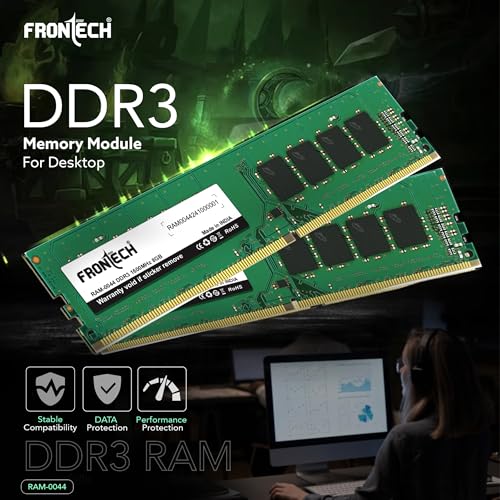 Image of FRONTECH 8GB DDR31600MHz Desktop RAM Memory, Suitable for Gaming, Multitasking (RAM-0044)