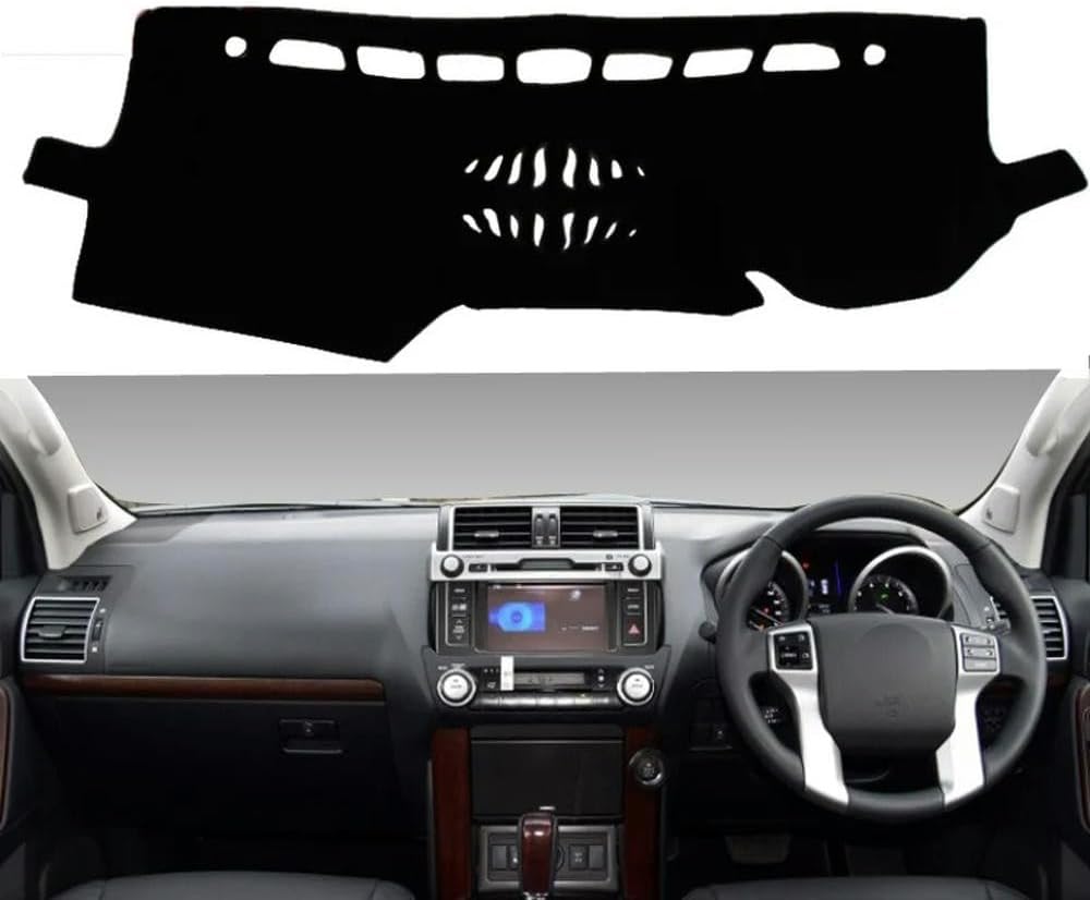 Car Dashboard Cover Anti-Scratch Dash Cover Interior Dash Covers - For Toyota for Land Cruiser Prado 2010-2019 RHD