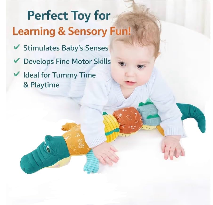 Image of Jinglers All in One Toy | Musical Baby Toys for 6 to 12 Months to Stimulate Baby's Senses | Fine Motor Skill Development | Tummy Time Toys for 6 Month Old Baby Boy | Infant Toys for 6+ Month Old Baby | Early Learning Gift for Newborn(62cm, Plush)