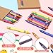 Dunzoom 20 Packs Crayons Colored Pencils Bulk Bundle Pencil Crayon Set 3.5 Inch Mini 6 Color Pencils 8 Color Crayons Mini Boxes in Kraft Box for Kids Classroom School Teacher Birthday Party Supplies