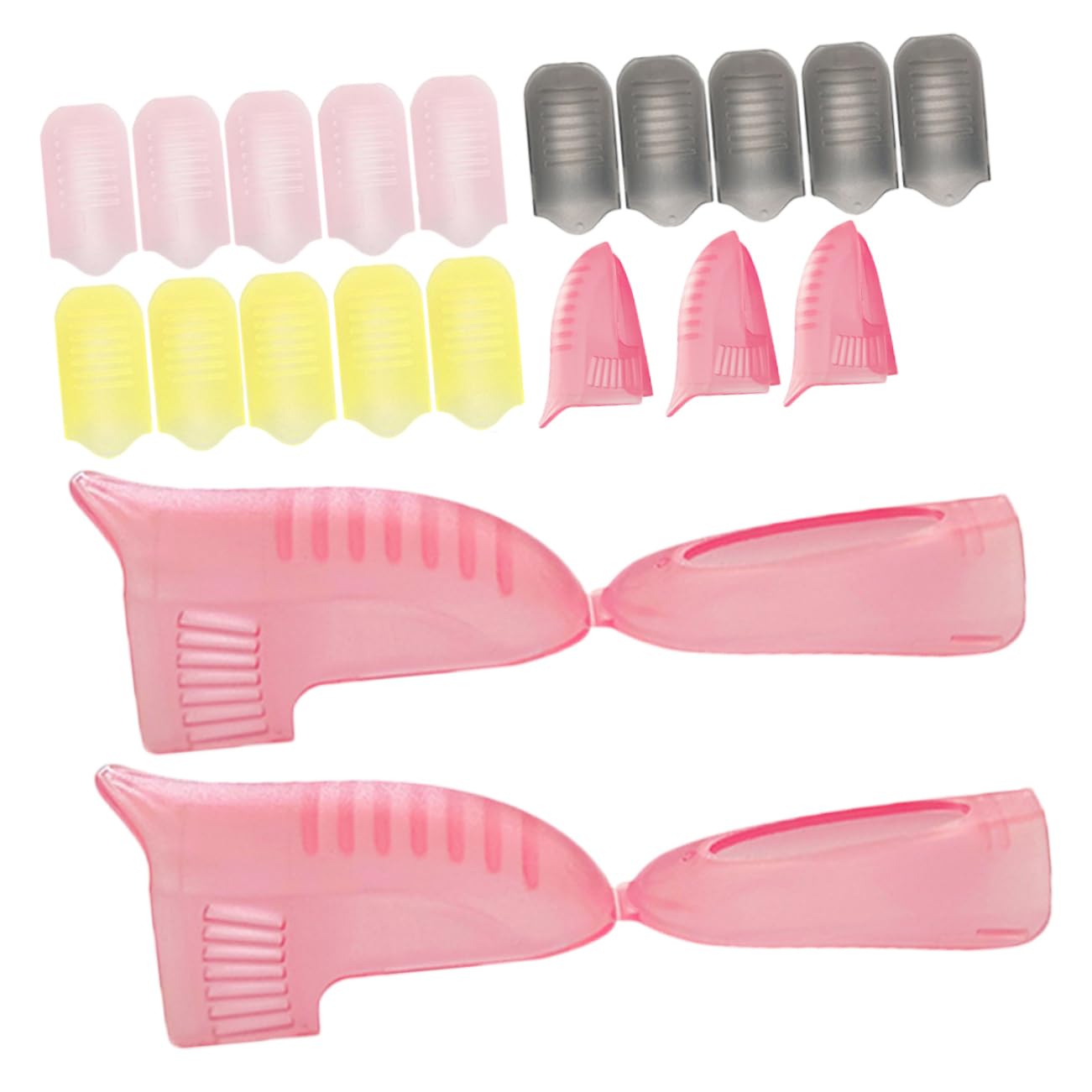 TOVINANNA 20pcs Nail Clip Remover Wrap Tool for Gel Polish All Finger for Home Nail Care Compatible with Any