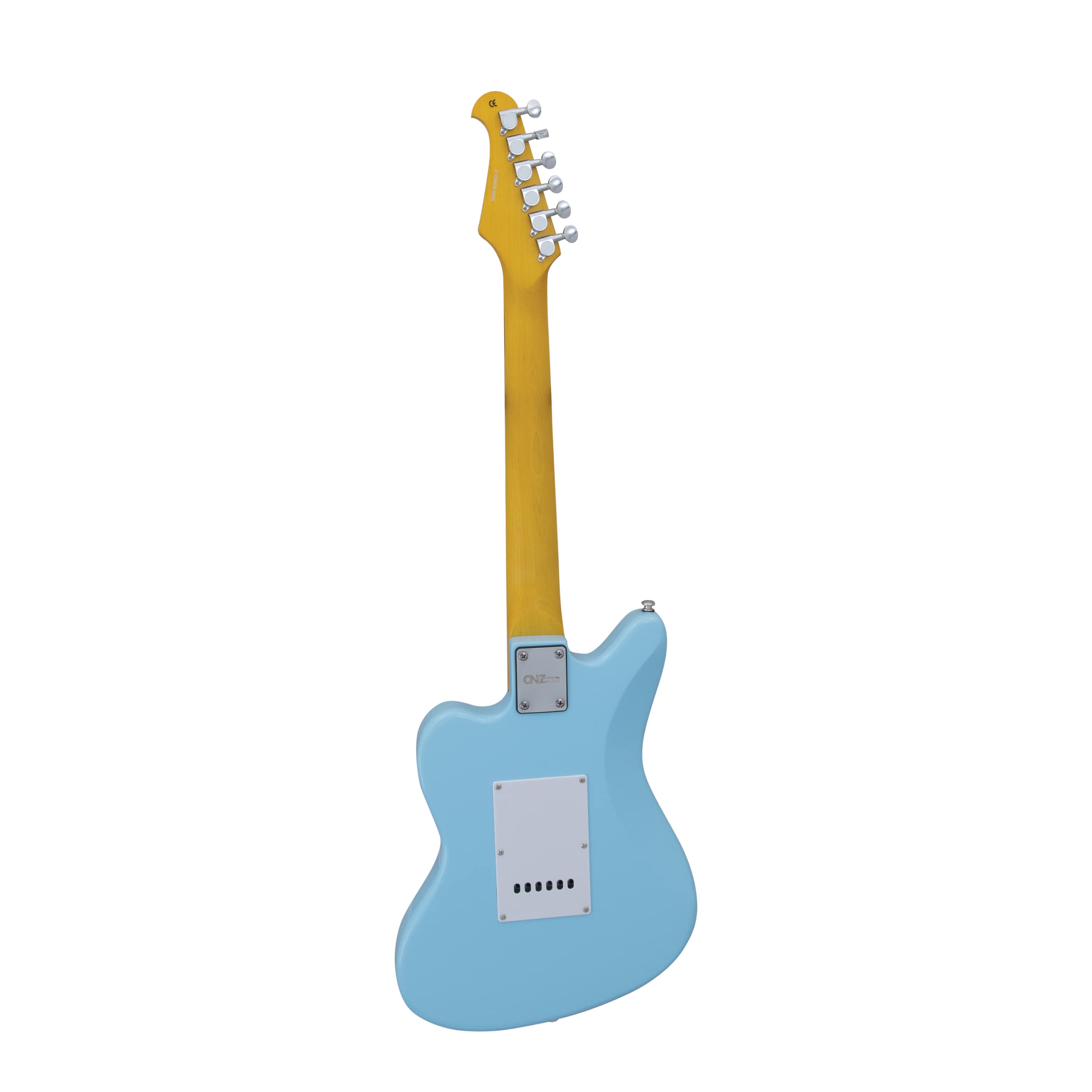 Amazon.com: CNZ Audio JM Mini Electric Guitar - Daphne Blue, 3-Ply