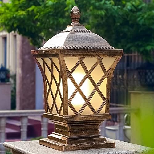 CITRA Cross Design Pillar Light Antique Gate Lamp E27 Lantern Post