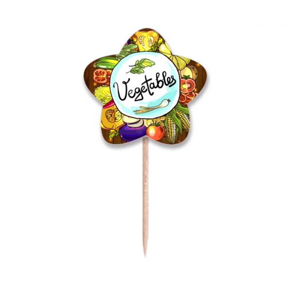 Cupcake picks étoile et maïs pour décoration de buffet apéritif chic