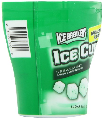 Ice Breakers Ice Cubes Spearmint Chewing Gum (Sugar Free, 40-Count Pieces, Pack Of 8) #TOP5