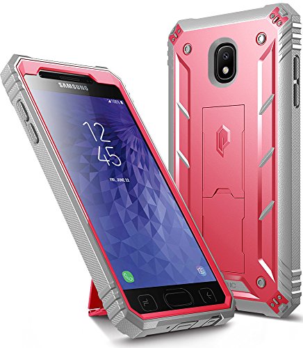 Galaxy J3 2018 Kickstand Rugged Case, Poetic Revolution Full Body Case with Built-in-Screen Protector for Samsung Galaxy J3 Orbit/J3 Star/J3 V 3rd Gen/J3 Achieve/Express Prime 3/Amp Prime 3 Pink Galaxy J3 2018 Kickstand Rugged Case, Poetic Revolution Full Body Case with Built-in-Screen Protector for Samsung Galaxy J3 Orbit/J3 Star/J3 V 3rd Gen/J3 Achieve/Express Prime 3/Amp Prime 3 Pink