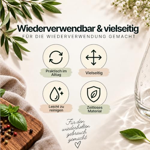 casavetro 36 Glasflaschen 50ml mit Korken – Kleine Flaschen zum Befüllen klar & leer… – Ansicht 9