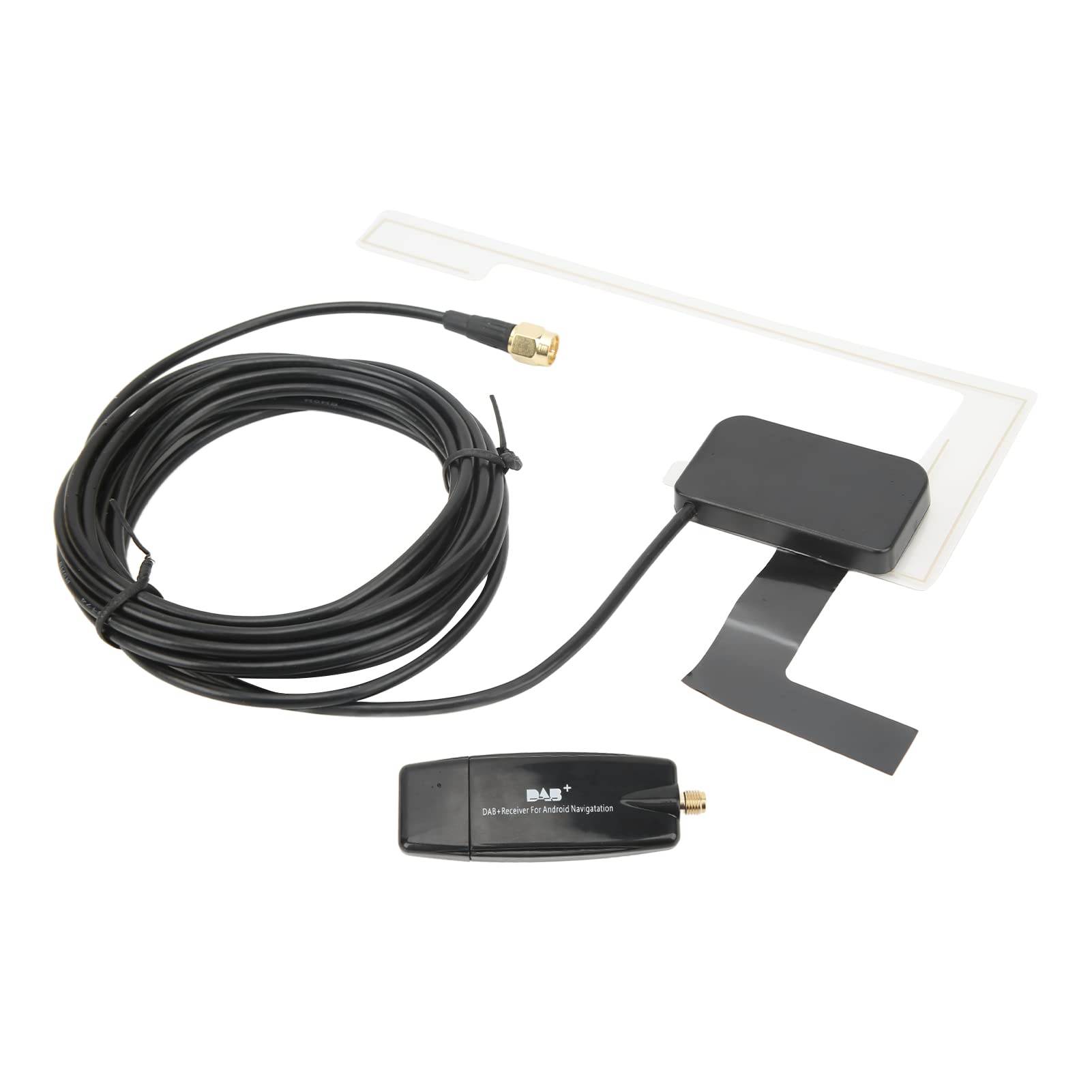 Samochodowy odbiornik radia cyfrowego DAB Adapter USB C Box do nawigacji samochodowej z systemem Android 4.4 lub nowszym — wysoka czułość, automatyczne wyszukiwanie kanałów,