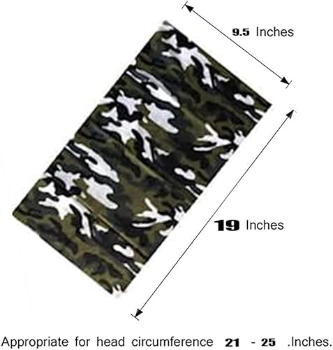 Miniatura 3 de KINREE 9PCS Face Mask Bandanas Headband Head Wrap Scarf Neck Warmer Headwear Balaclava for for Dust Sun Wind