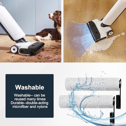 Jegehoyo Bürstenrolle Filter Ersatzteile für roborock Flexi Lite Nass- und Trockensauger, 2 Bürstenrollen, 3 HEPA-Filter, 1 Reinigungsbürste