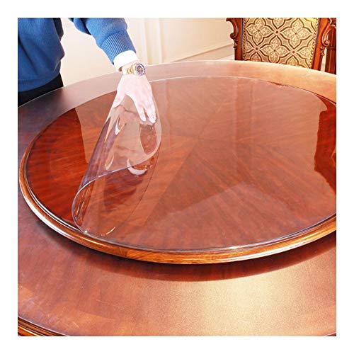 Nappe Transparente pour Table de Salle à Manger Bureau et Table Basse Ronde 70cm