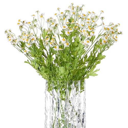 Smalldu Realistic Daisy Flowers Artificial 7 Pcs 20.4 in Fake