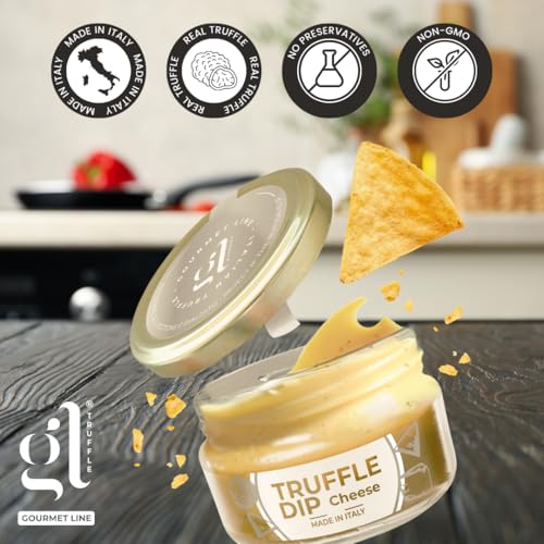 GL Truffle GOURMET LINE GL Truffle & Cheese Dip, 7 oz, Spreadable Gourmet Truffle & Cheese, Made in Italy - Thumbnail 2