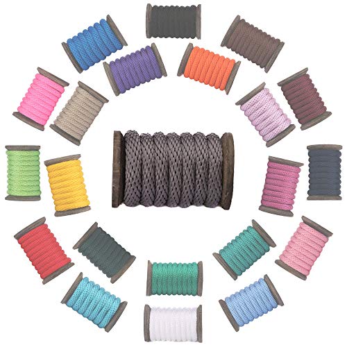 Ravenox Solid Braid Utility Rope | (Silver)(1/4 Inch X 25 Feet) | Made In The Usa | All Purpose Solid Braid Cord For Crafts, Sports, Landscaping, Horse Tack, Pets & Décor | Multiple Colors & Sizes #TOP1