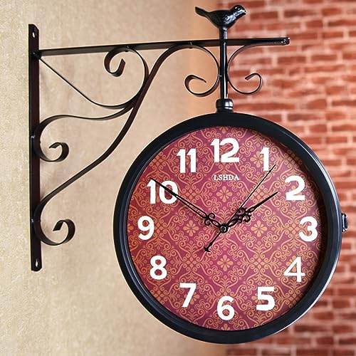 Horloge extérieure à suspendre pour lire l'heure facilement partout au jardin