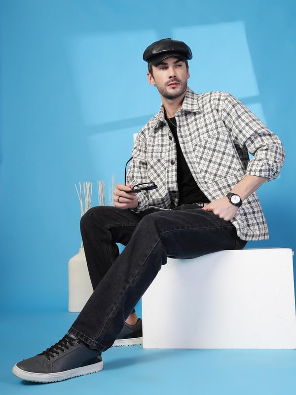 Image of CHKOKKO Men's Polyester Regular Jacket