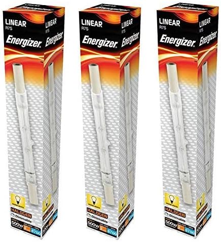 3X Energizer Eco-Halogen Linear R7s 400W = 500W 118mm Halogen Lamp/Bulb for Floodlight