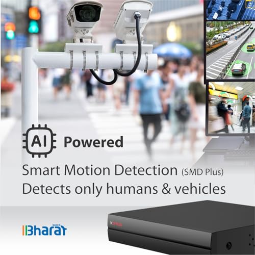 Image of CP PLUS 4 Channel 5M-N DVR | 6MP IP Support | AI-Instastream | 32Mbps Bandwidth | SMD Plus | Dual Output | KVMS Pro Lite | 16TB HDD Support - CP-UVR-0401F1-IC2