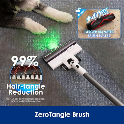 Tineco Pure ONE Station 5 Cordless Stick Vacuum with 2.5L Auto Dust Base, Full-Path Self-Cleaning, 175W Suction,ZeroTangle Tech, iLoop Smart Sensor, Suitbale for Hard Floor & Carpet - Image 5