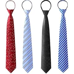 Pre Tied Neck Tie 4 Packs