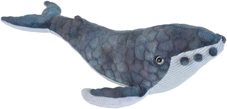 Humpback Whale Plush Soft Toy, Cuddlekins Cuddly Toys, Gifts for Kids 20 cm , Blue