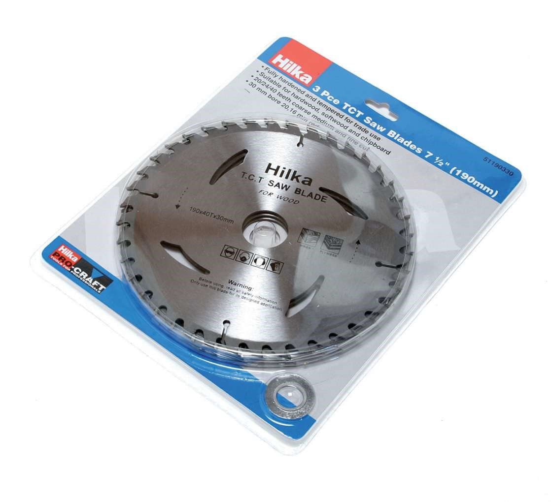 Hilka Silver Pce 7 1/2" Tct Saw Blades Size 3