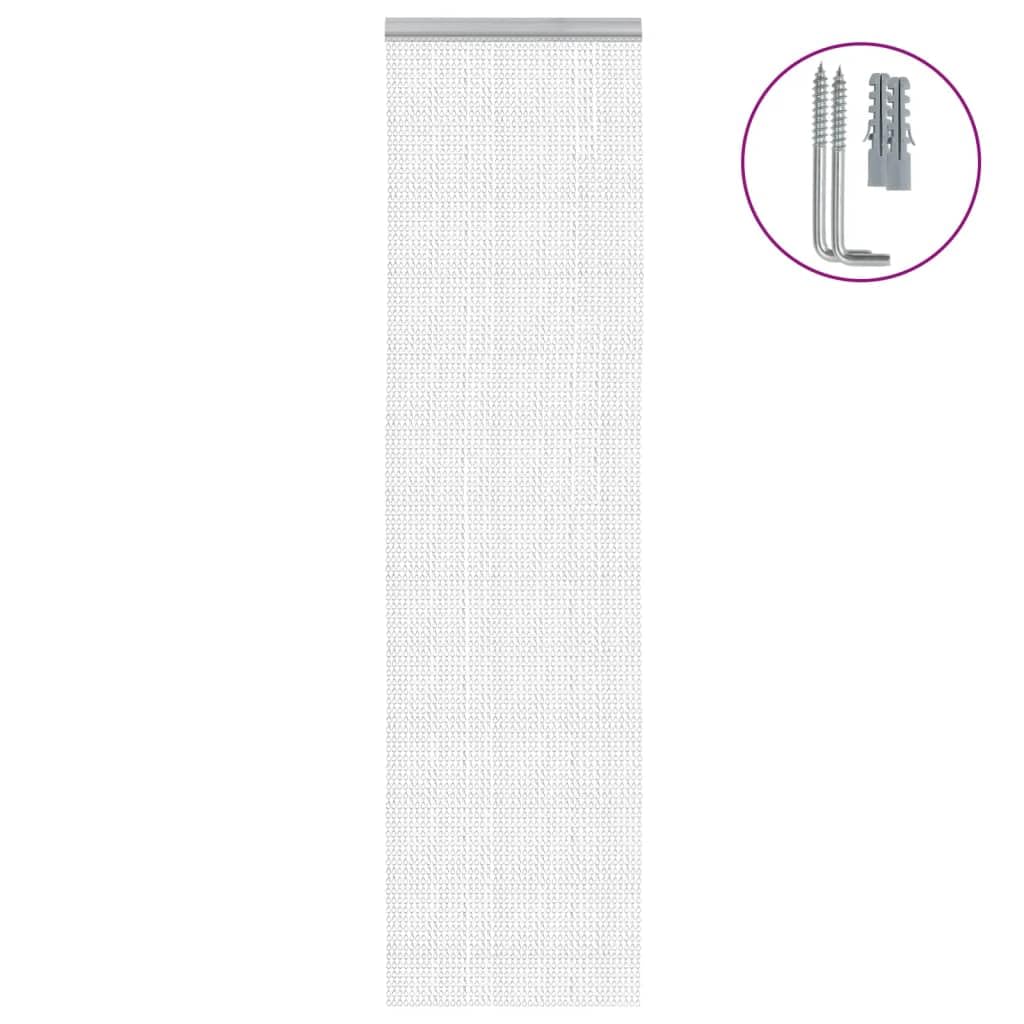 Generisch Türvorhang aus Ketten 56x186 cm Aluminium,Heim Garten,Dekoration,Fensterdrapierung,Fliegengitter-4010006