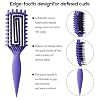 Curly Hair Brush Candybrush Curl Defining Brush for Detangling Shaping and Defining Curls for Women, Men, Wet & Dry Hair (Purple)