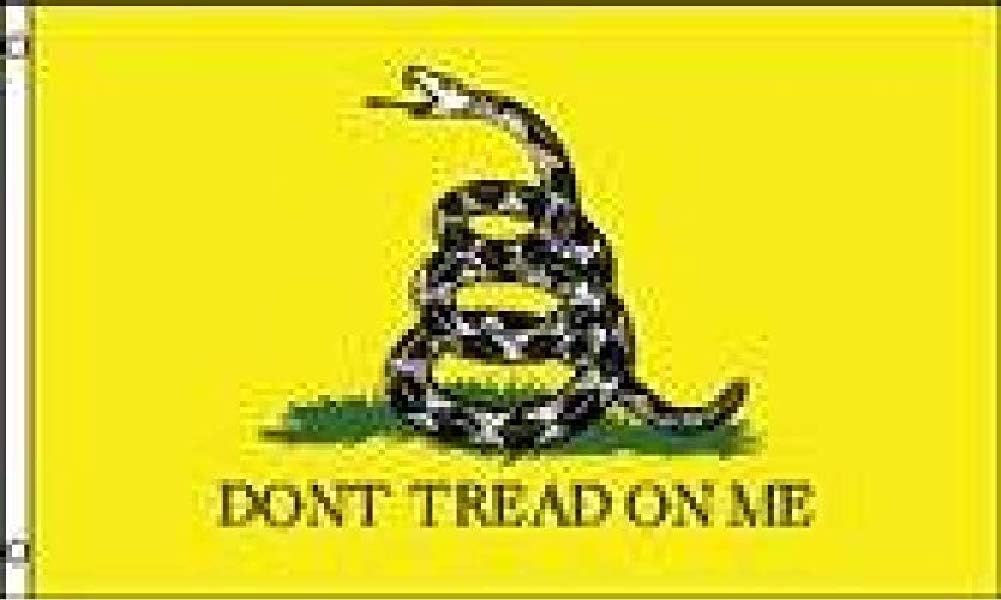 Don't Tread On Me (Yellow) 3'x5' Polyester Flag