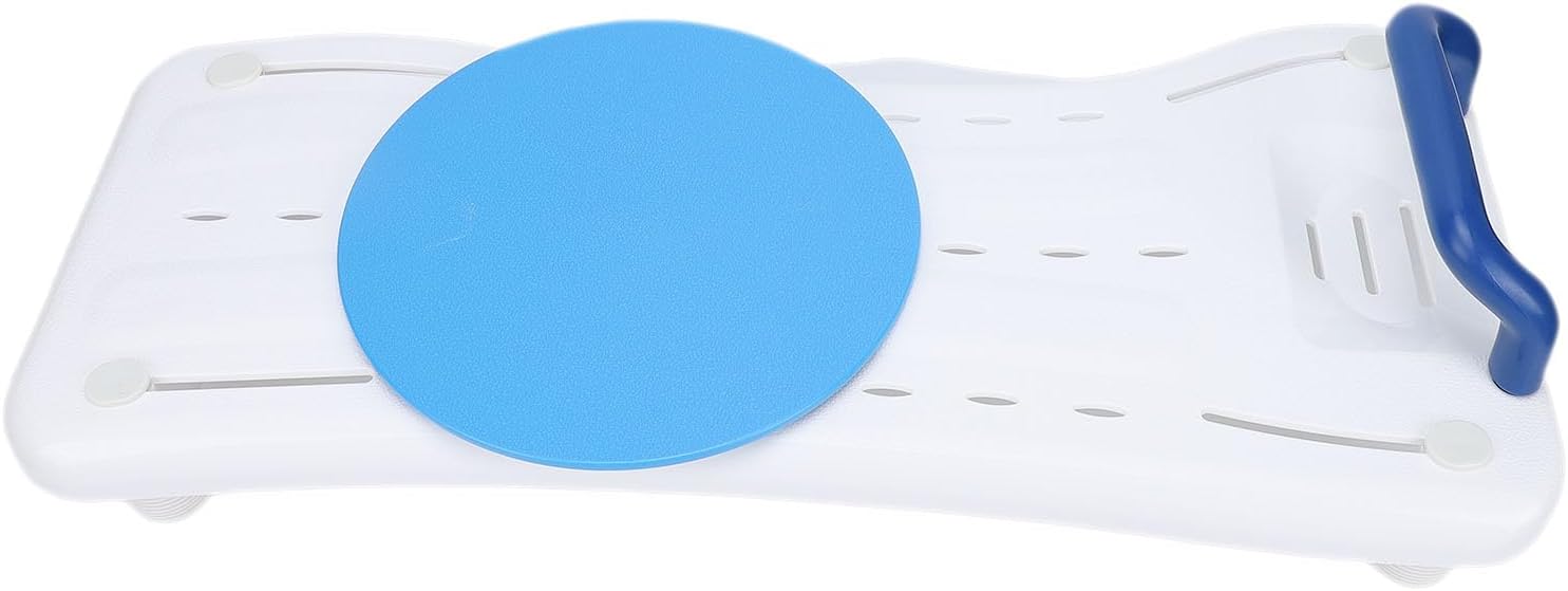 Bath Transfer Bench Plastic Construction 360 Degree Mobility Comfortable Tub Seat for Seniors Shower Sitting Bathroom