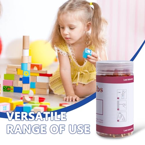 TAEING Blei-Test-Tupfer, 60-teiliges sofortiges Blei-Test-Set, schnelle Tests für den Heimgebrauch für lackierte Oberflächen, Keramik, Geschirr, Metall, Holz, schnelle Ergebnisse in 30 Sekunden