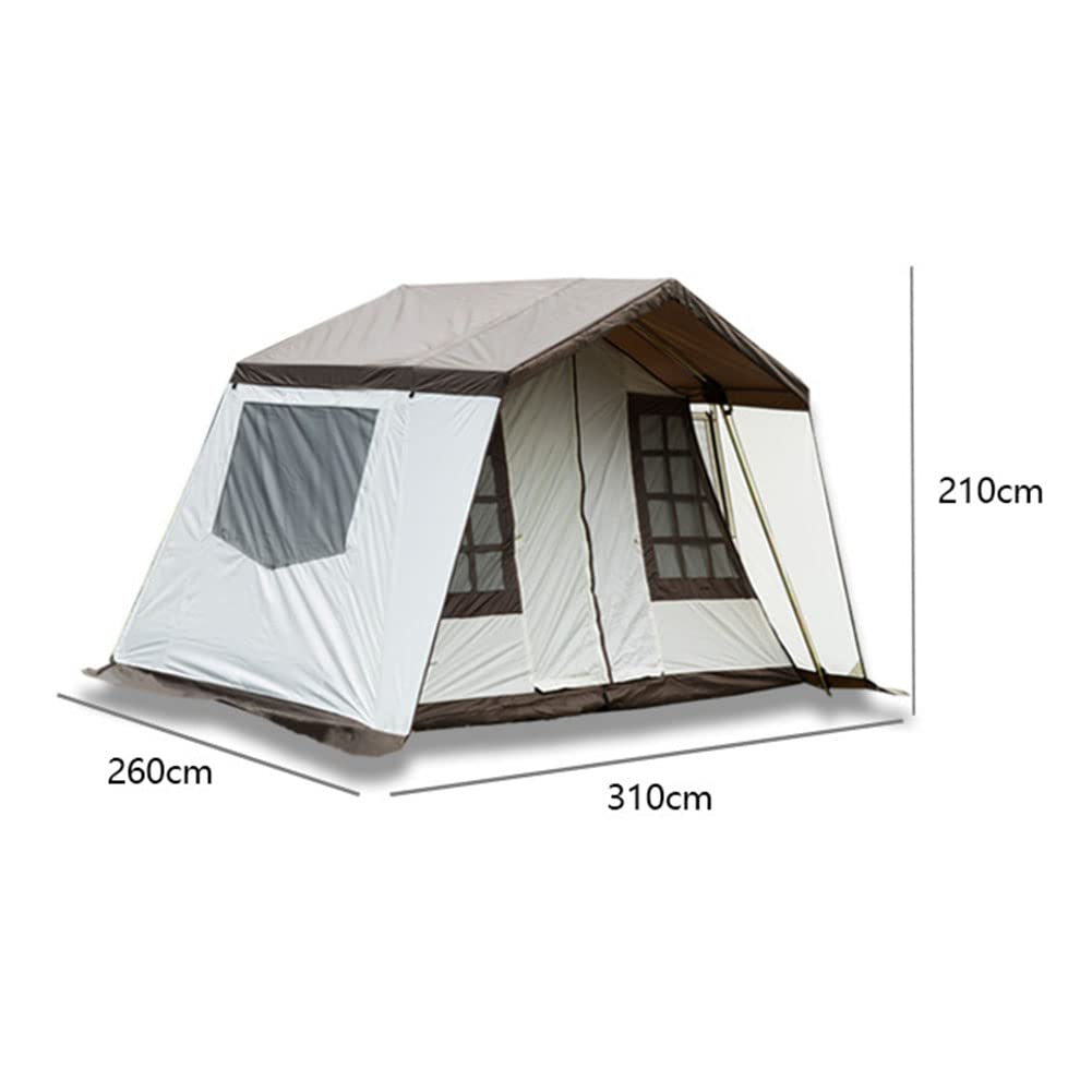 Namiot Gorący, Namiot Zimowy, Tipi,Namiot kempingowy Instant Cabin Tent dla 3-4 osób - rodzinny wodoodporny namiot plecakowy z górnym tropikiem, łatwy w rozkład
