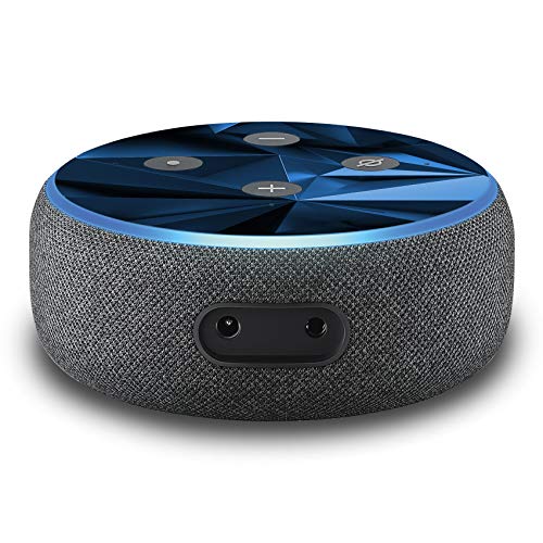 Pellicola protettiva per altoparlante intelligente Smart Speaker Sticker, pellicola protettiva autoadesiva su misura per assistente vocale R137 (n. 3 Polygon Blu)