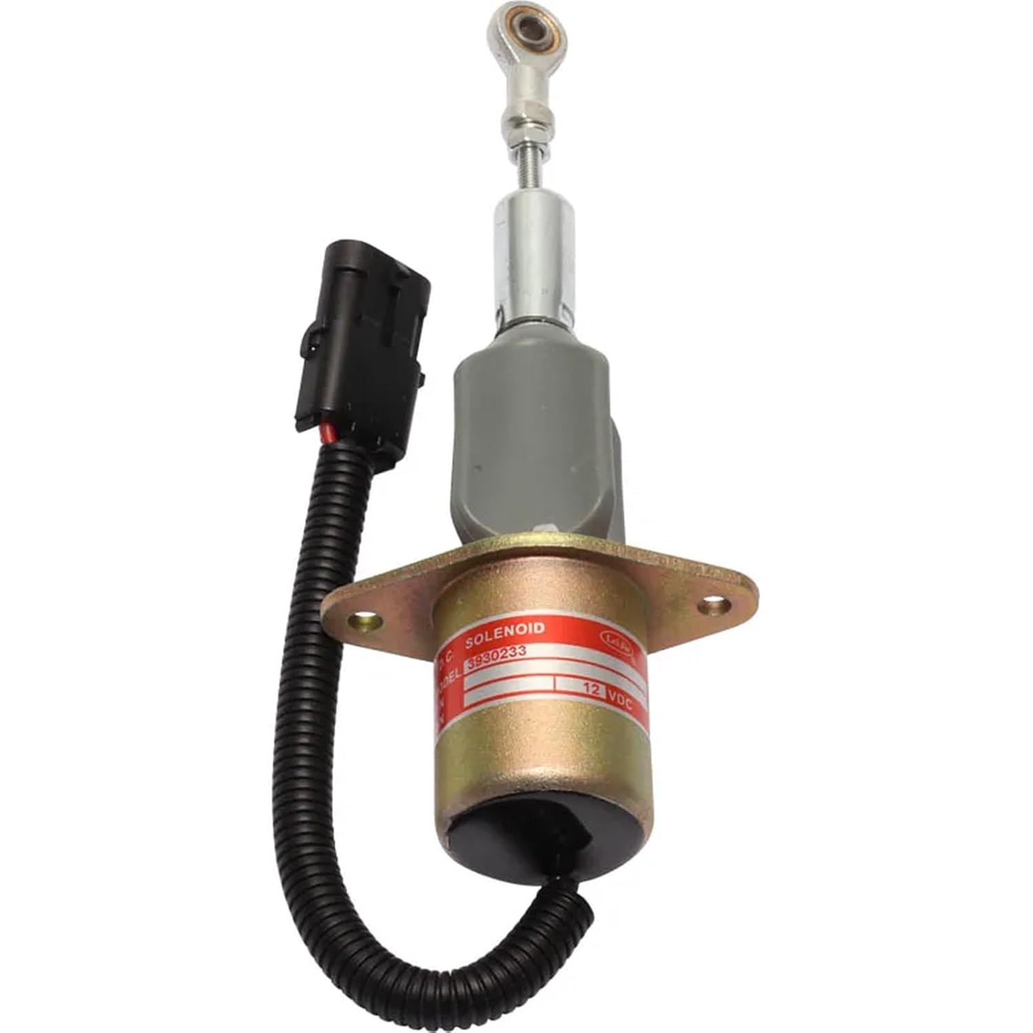 Engine stop flameout solenoid valve 3930233 3930234 electromagnet switch excavator accessories(12V)