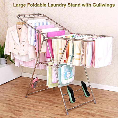 Séchoir à linge pliable pour optimiser le rangement du linge